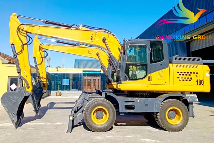 180 Atlas Wheel Excavator Rubber Duck | Backhoe Wheel Mounted in Costa Rica
